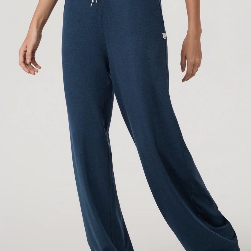 Vuori Deep Blue Wide-Leg Joggers